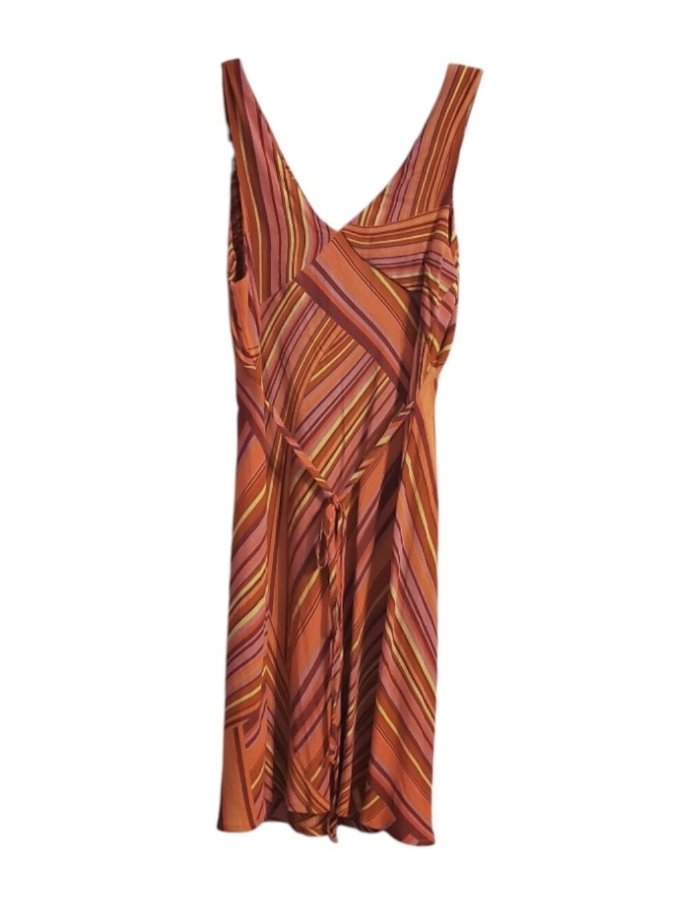 Wild Fable Women's Striped V-Neck Sleeveless Mini Y2K Slip Dress S - Picture 3 of 5